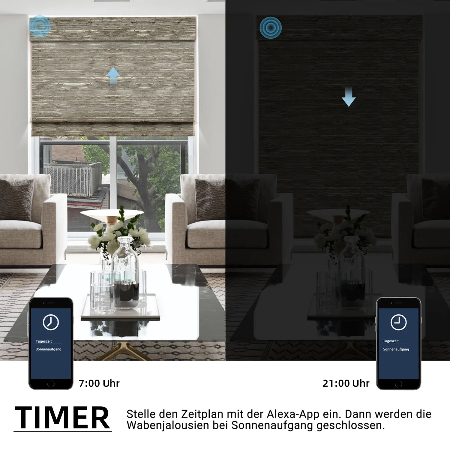 SmartWings Smart Raffrollos elektrisch 70% Verdunkelung