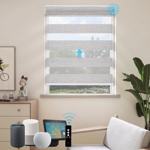 SmartWings Smart Zebra Doppelrollos elektrisch 60% lichtdurchlässig 75mm Eloise