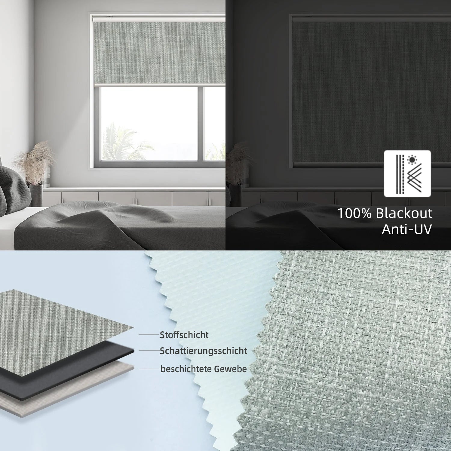 SmartWings Smart Rollos elektrisch 100% Verdunkelung Vigor