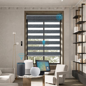 SmartWings Smart Zabra Doppelrollos 85% Verdunkelung 95mm Ingrid