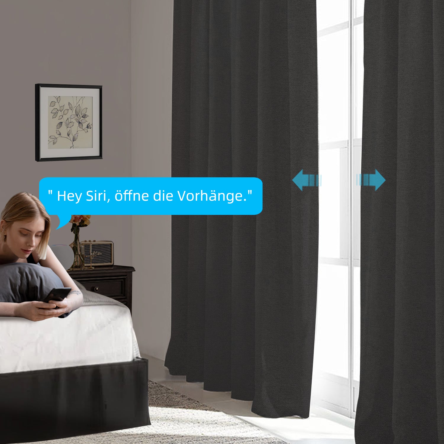 SmartWings motorisierte & elektrische Vorhänge 90% Verdunkelung