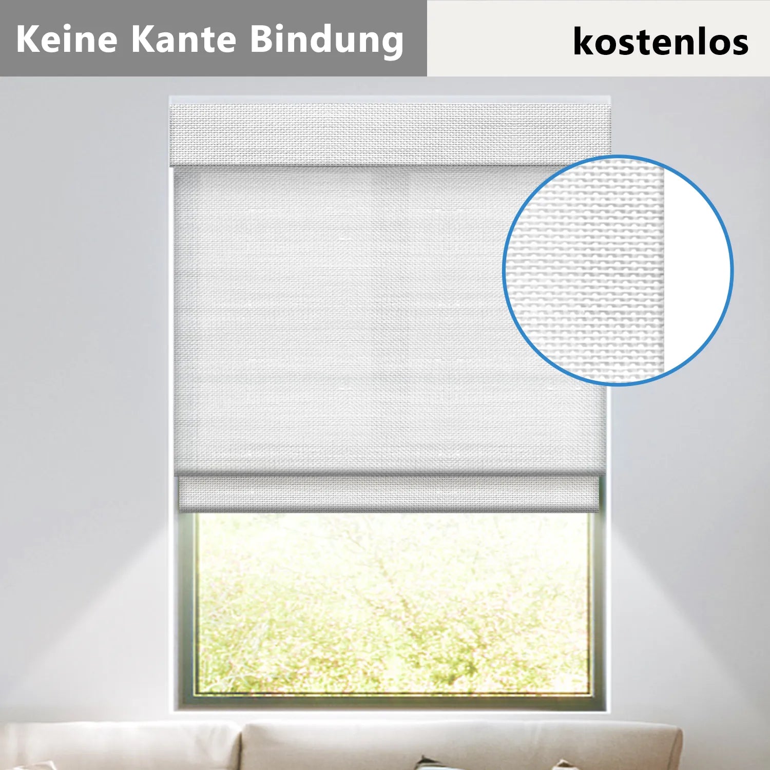 SmartWings elektrische gewebte Raffrollos 50% lichtdurchlässig