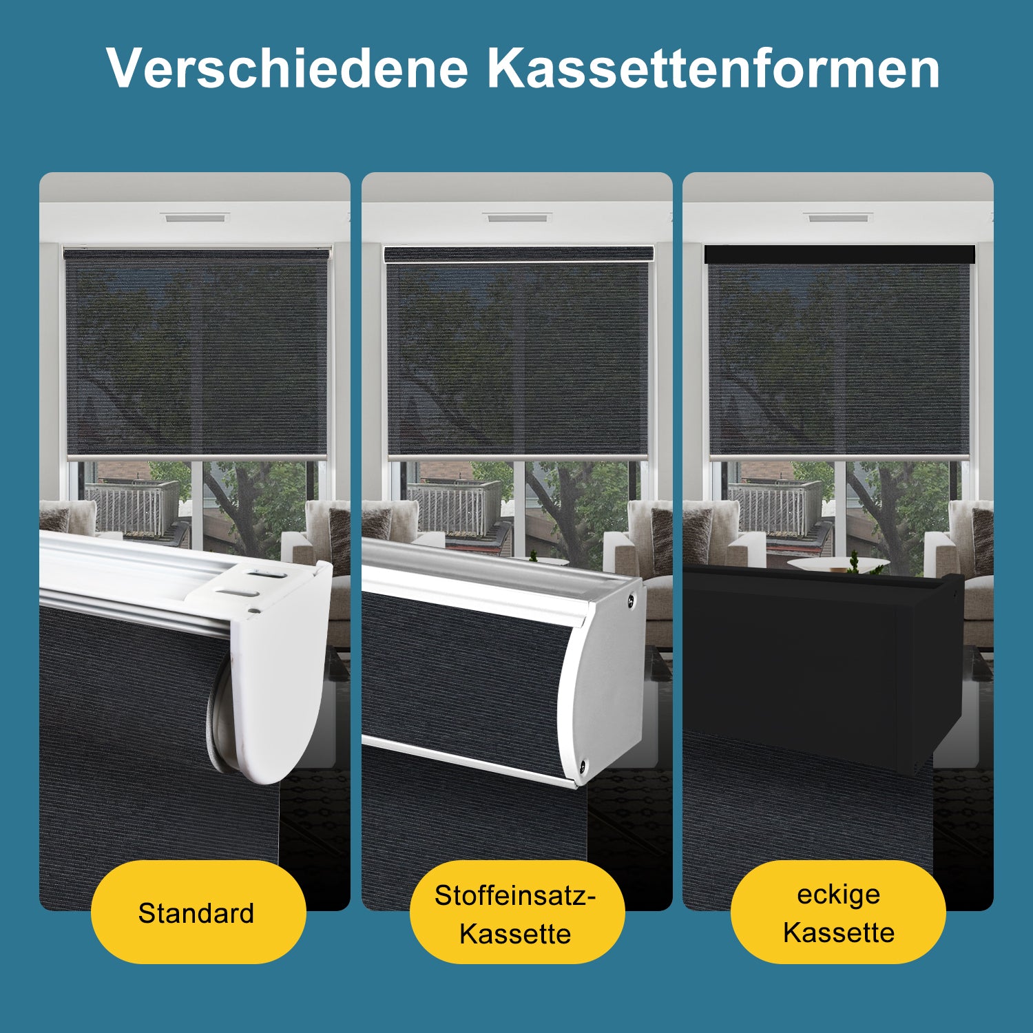 SmartWings motorisierte lichtdurchlässige Rollos 60%/70% Verdunkelung Twilight