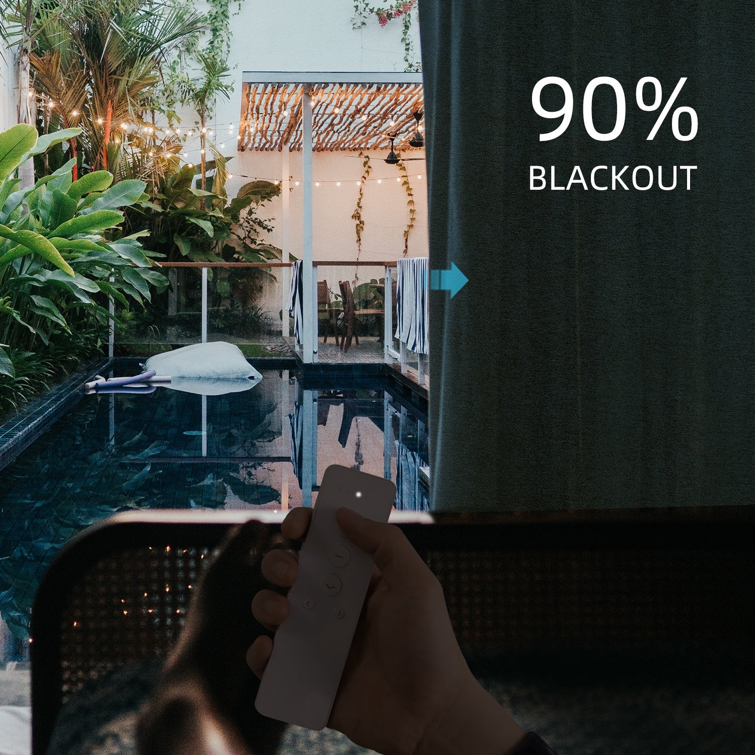 SmartWings motorisierte & elektrische Vorhänge 90% Verdunkelung