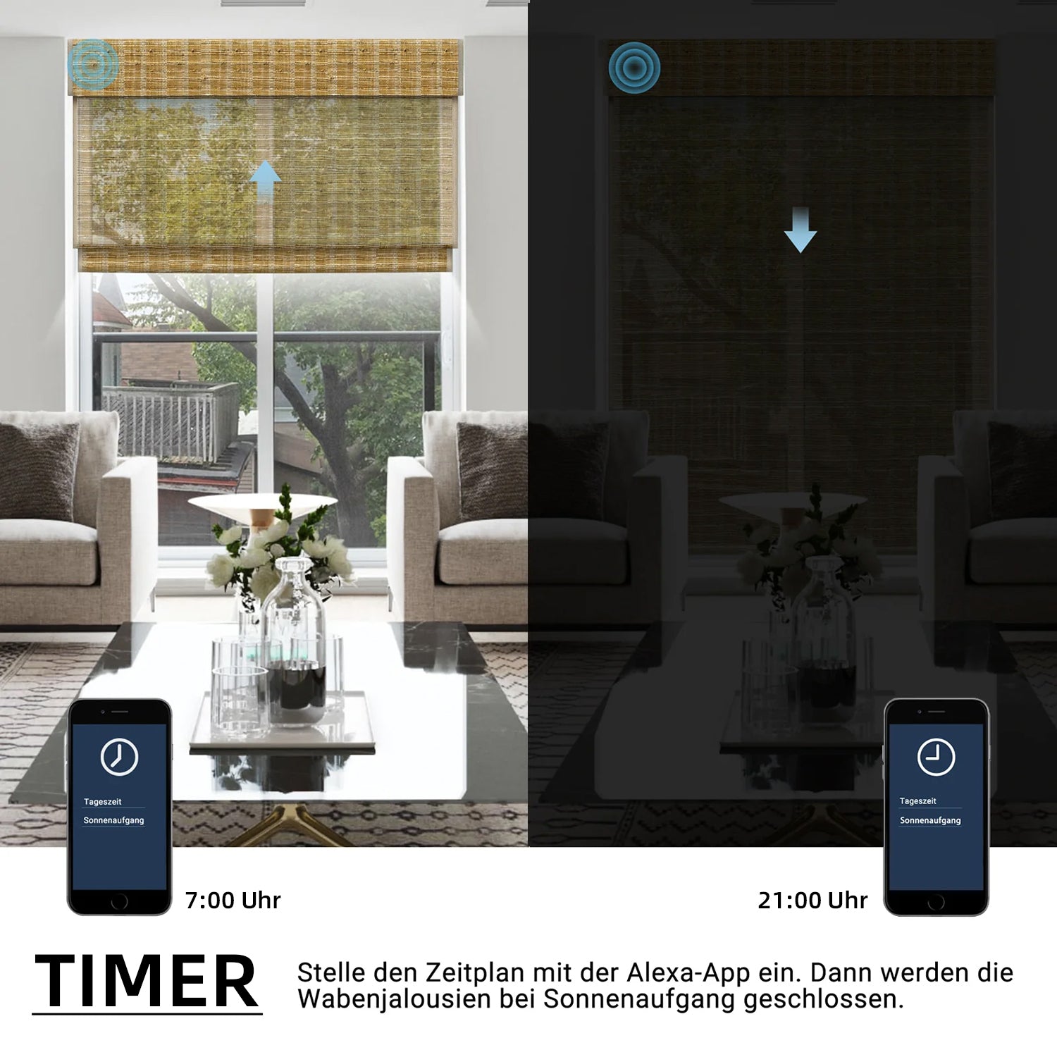 SmartWings Smart Raffrollos elektrisch 50% lichtdurchlässig Orithyia