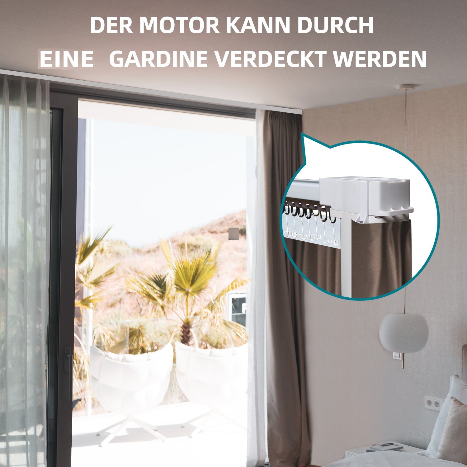 SmartWings elektrische Vorhangschienen einfache Montage