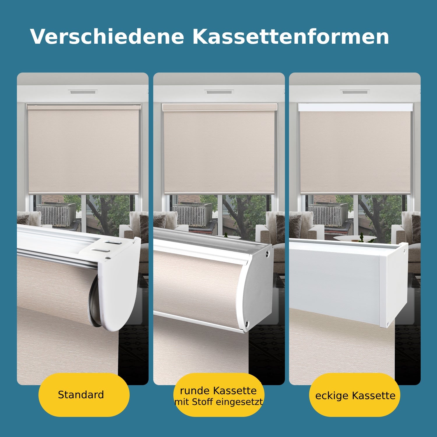 SmartWings festverdrahtete Rollos DC 12V 70% Verdunklung Essential