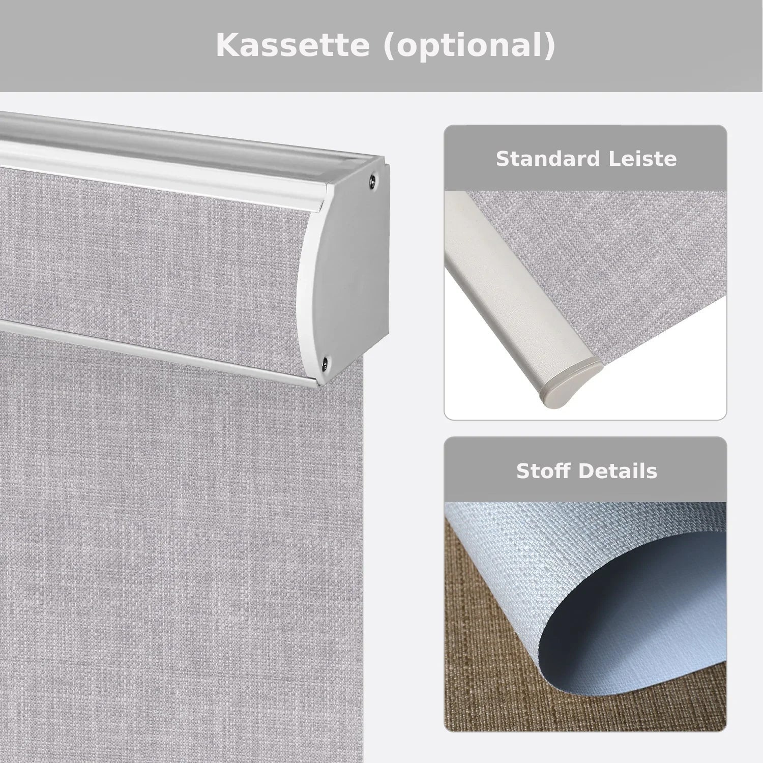 SmartWings festverdrahtete Rollos DC 12V elektrisch 100% Verdunkelung Vigor