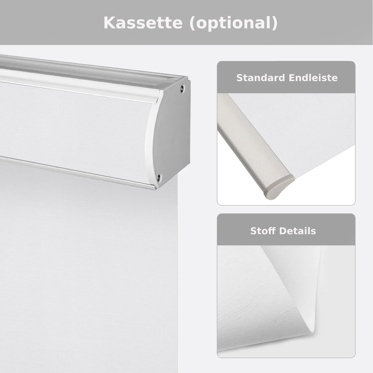 SmartWings festverdrahtete Rollos DC 12V 100% Verdunkelung Sichtschutz Essential
