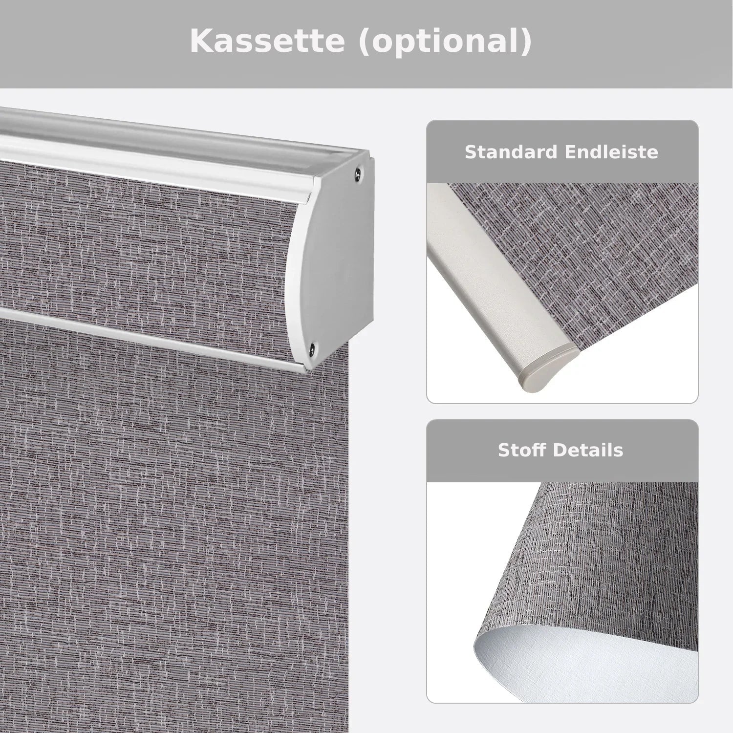 SmartWings festverdrahtete Rollos DC 12V 100% Verdunkelung Safari