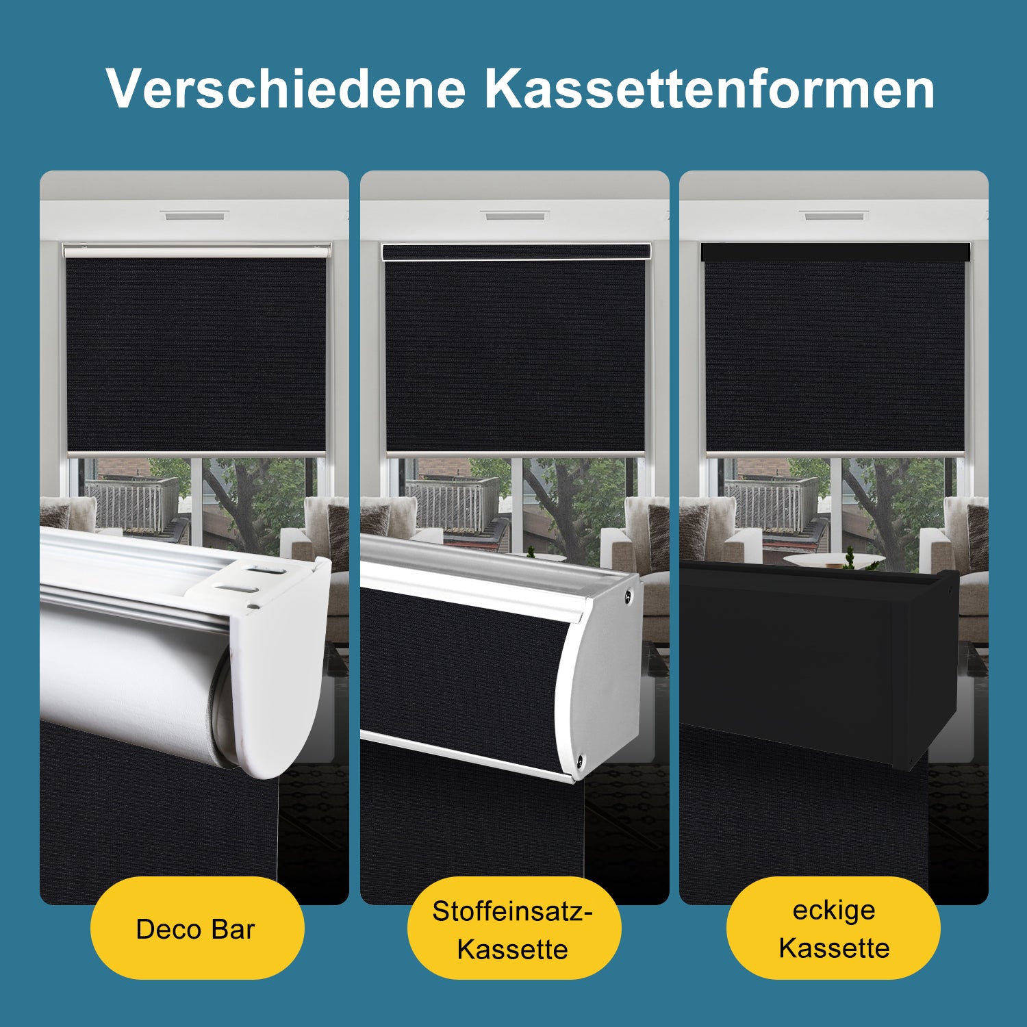 SmartWings motorisierte Rollos 100% Verdunkelung Eclipse