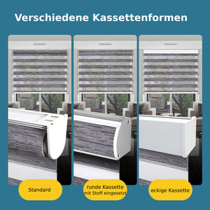 SmartWings Smart Zabra Doppelrollos 85% Verdunkelung 95mm Ingrid