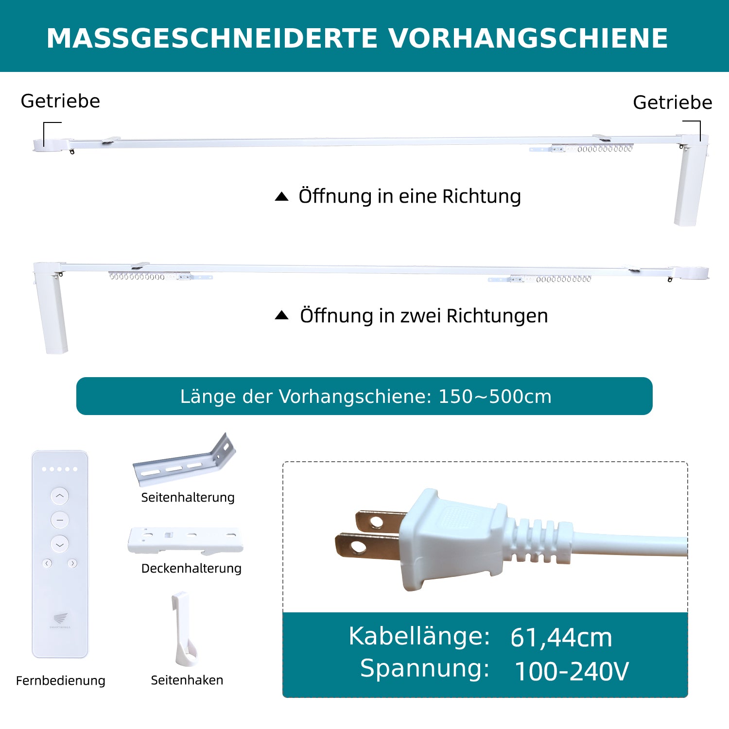 SmartWings motorisierte & elektrische Vorhänge 90% Verdunkelung