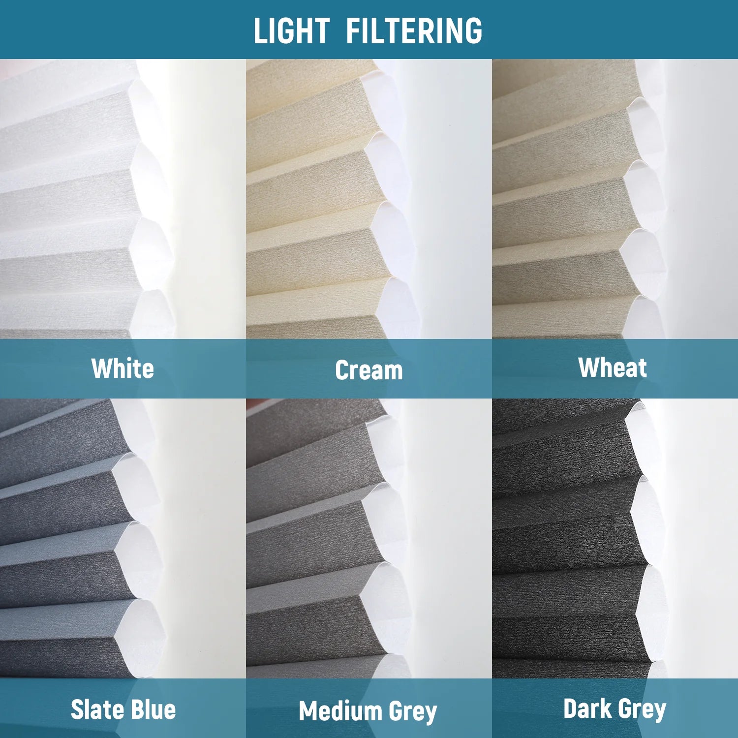 Wabenplissees Stoffmuster Nowa