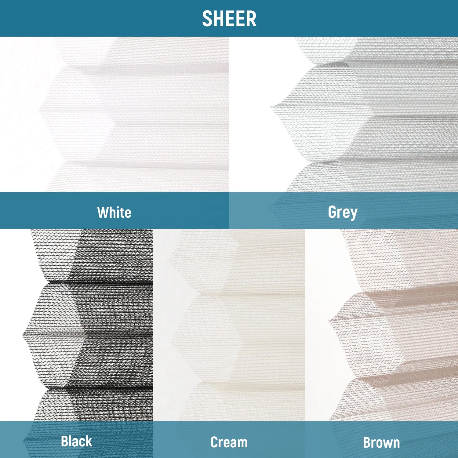 Wabenplissees Stoffmuster Nowa