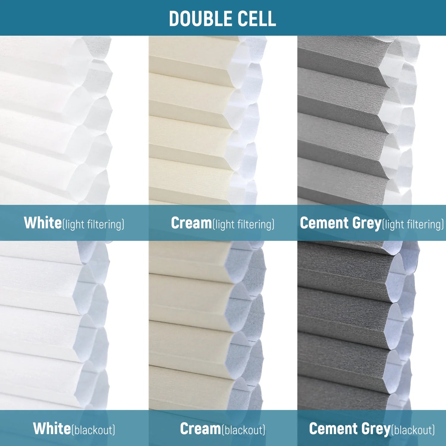 Wabenplissees Stoffmuster Nowa