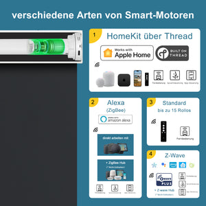 SmartWings Smart Rollos 100% Verdunkelung Vinyl