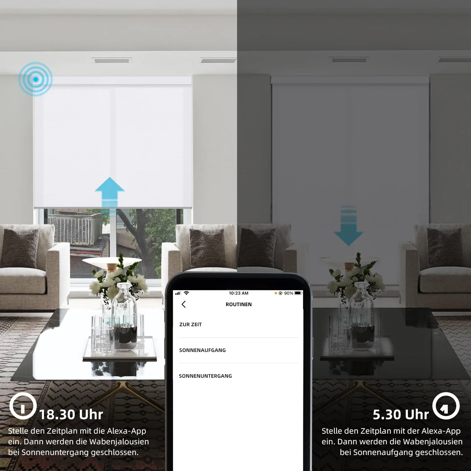 SmartWings Smart Rollos Elektrisch 70% Verdunkelung Essential