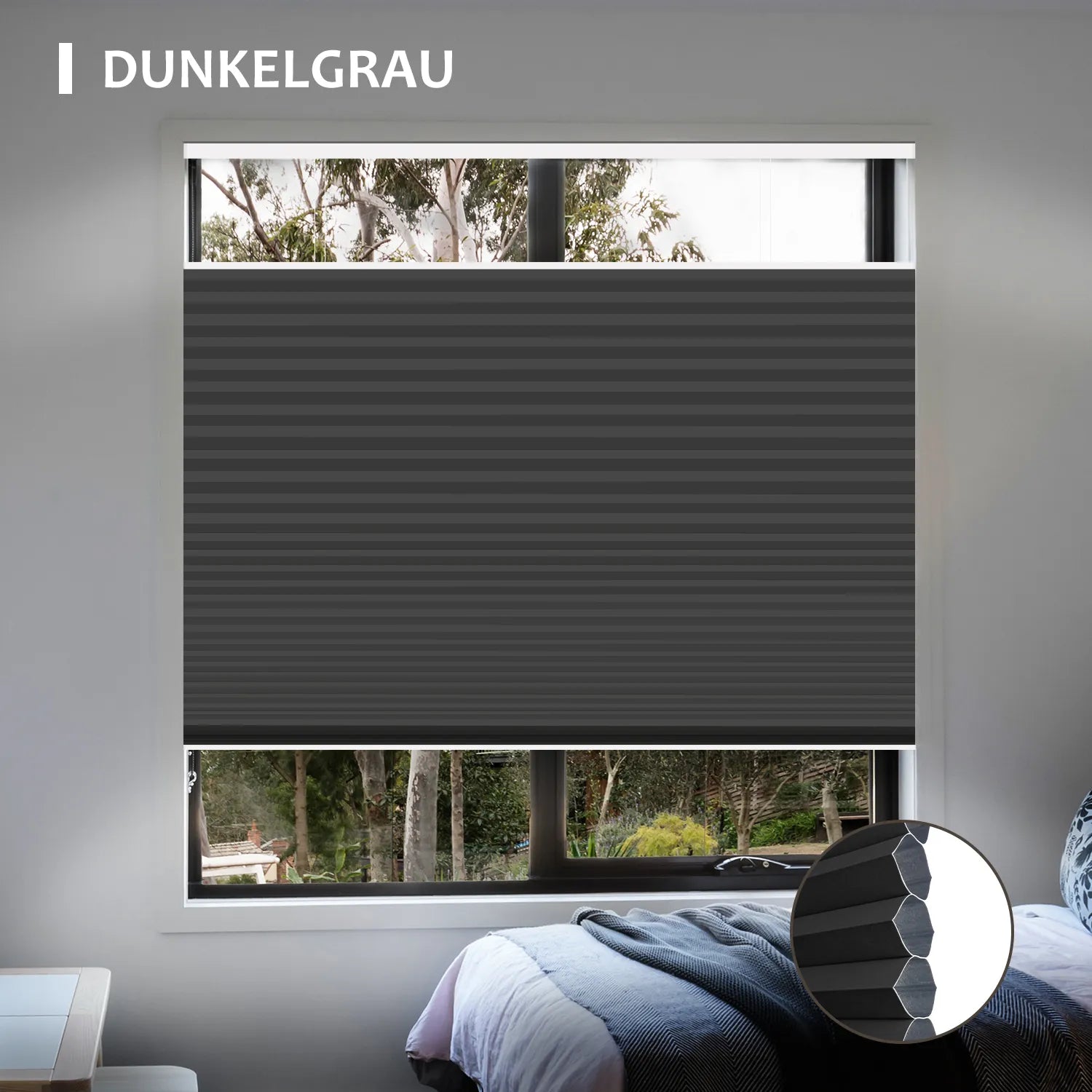 SmartWings motorisierte Verdunkelung TDBU Plissees Nowa
