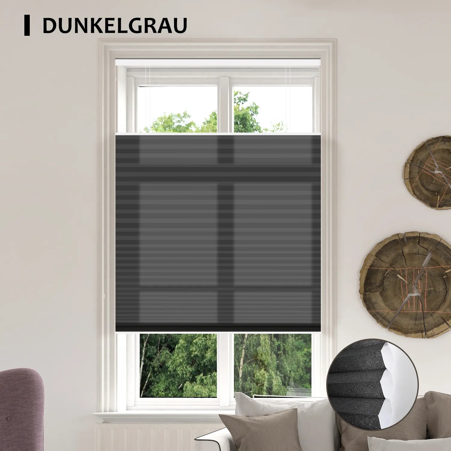 SmartWings motorisierte Lichtfilternde TDBU Plissees Nowa