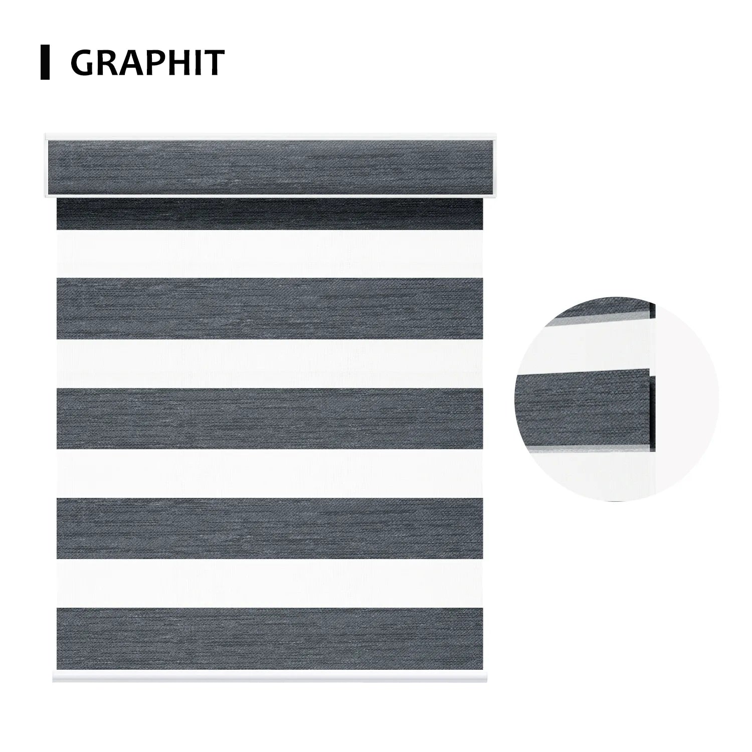 SmartWings Smart Zabra Doppelrollos 85% Verdunkelung 95mm Ingrid