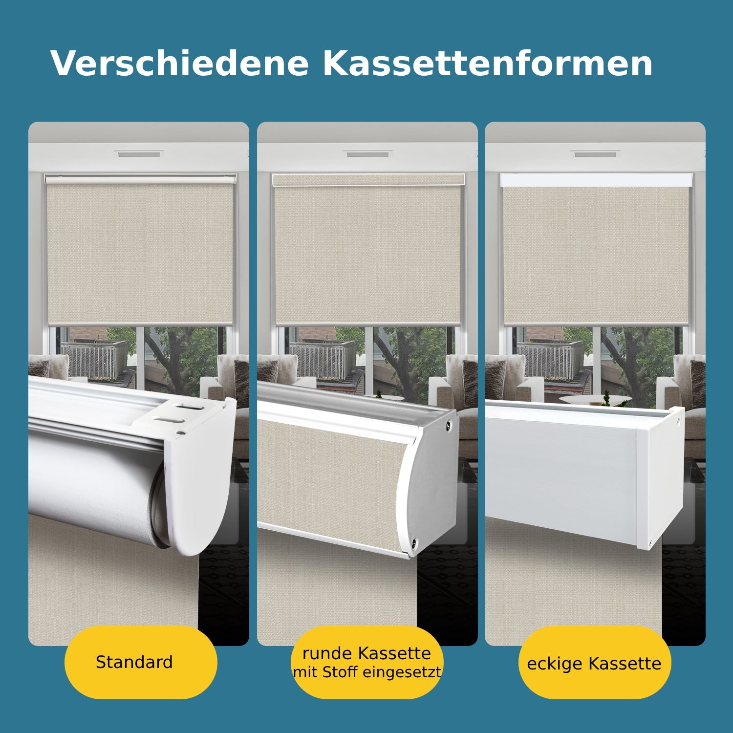 SmartWings festverdrahtete Rollos DC 12V elektrisch 100% Verdunkelung Vigor