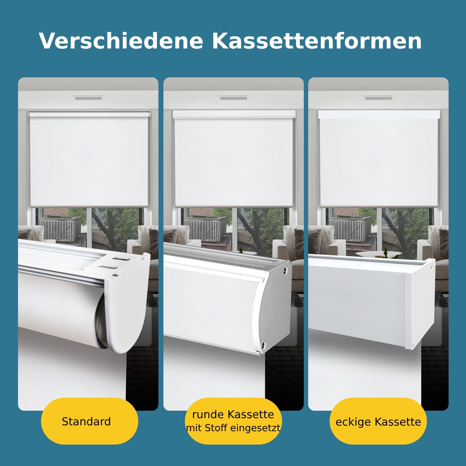 SmartWings festverdrahtete Rollos DC 12V 100% Verdunkelung Vinyl