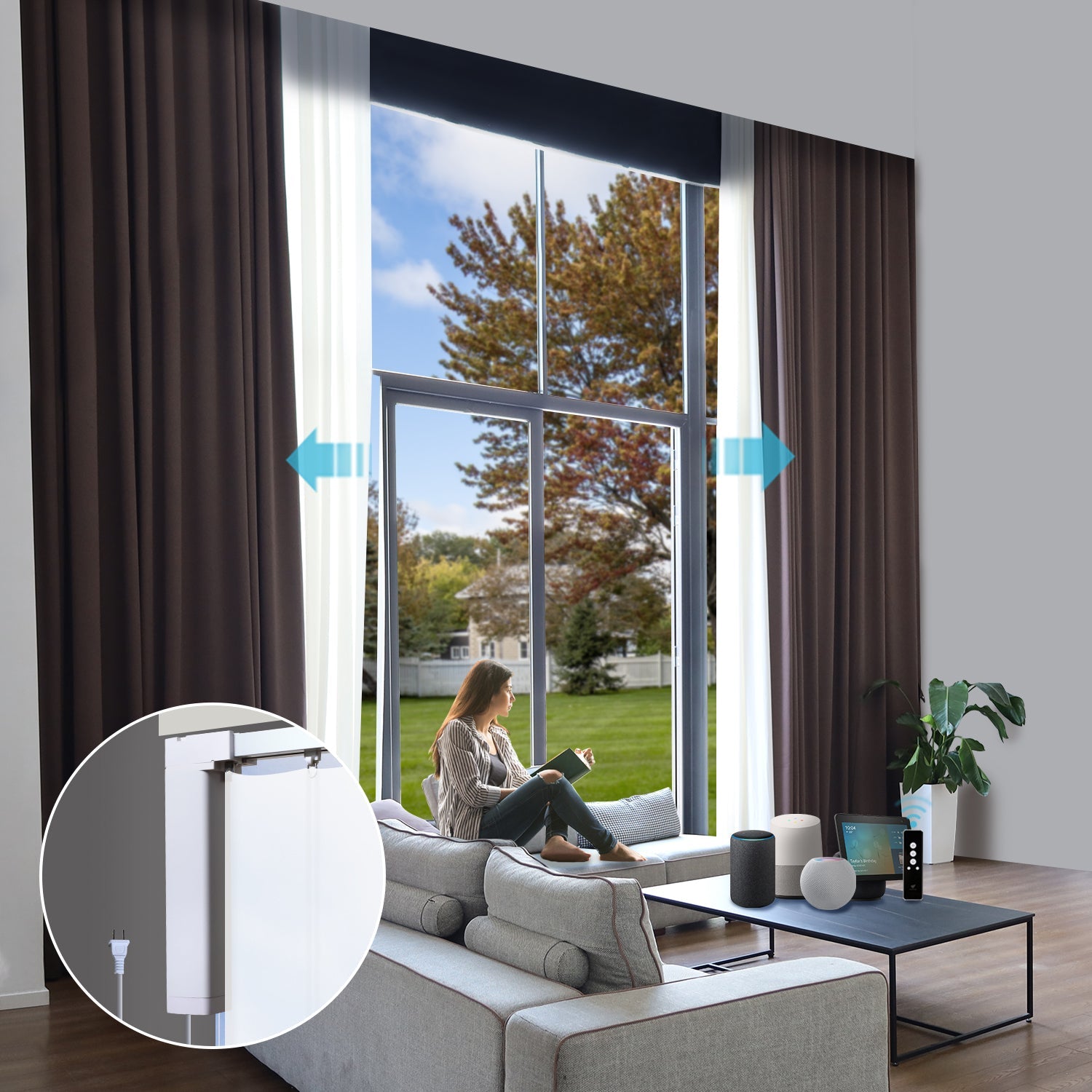 SmartWings elektrische Vorhangschienen einfache Montage