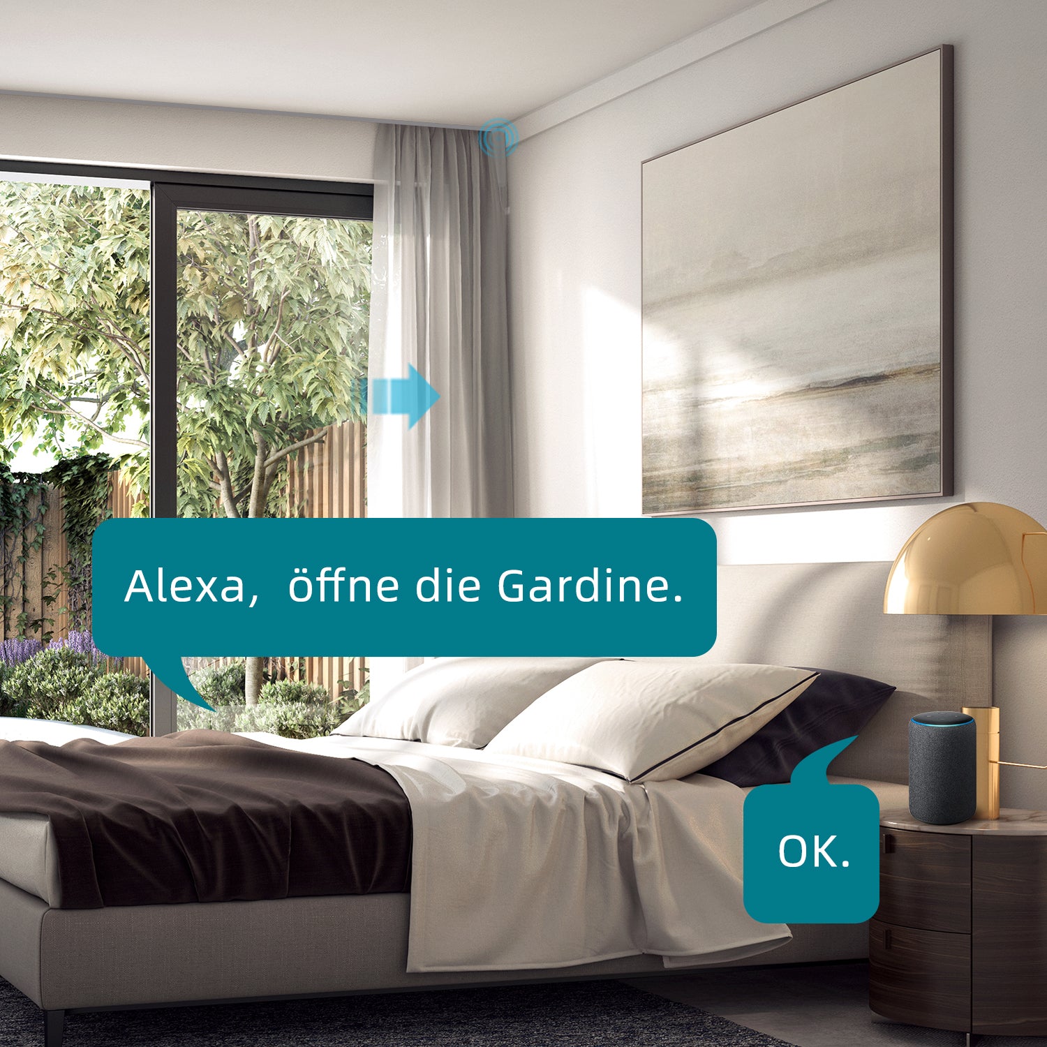 SmartWings elektrische Vorhangschienen einfache Montage