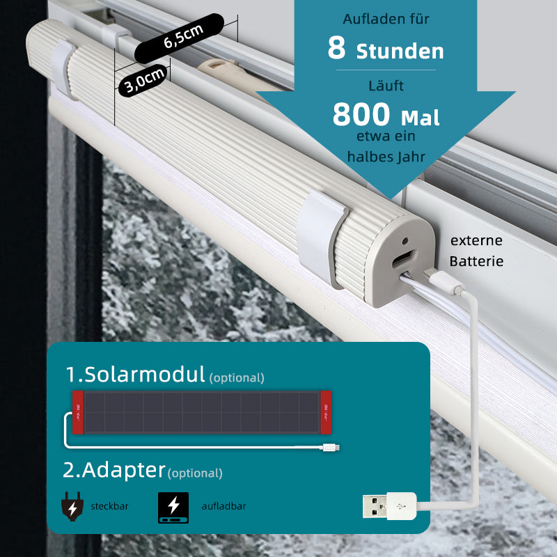 SmartWings elektrische lichtdurchlässige Wabenplissees für Sichtschutz Hazel